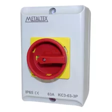 Chave Seccionadora 3 Polos 63a Com Caixa Ip65 - Metaltex (i)