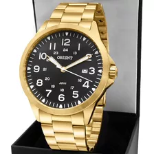 Relógio Orient Masculino Mgss1199p2kx Cor Da Correia Dourado Cor Do Bisel Dourado Cor Do Fundo Preto