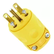 615pv 15 Amp, 250 Volt, Grounding Plug, Yellow