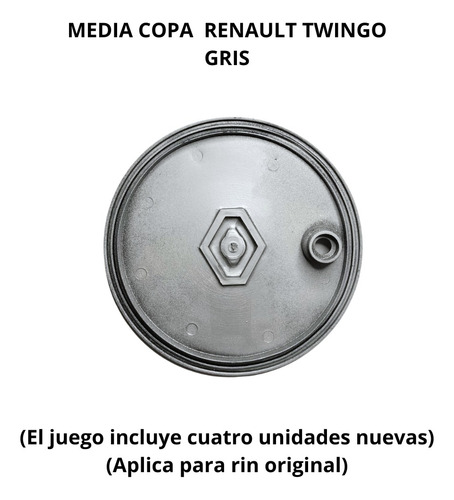 Media Copa Tapa Rin Renault Twingo X1 Foto 4