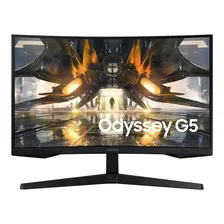 Monitor Samung Gamer 165 Hz Odyssey G5 27'' Wqhd - Curvo