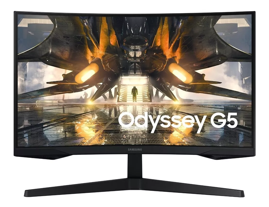 Monitor Samung Gamer 165 Hz Odyssey G5 27'' Wqhd - Curvo