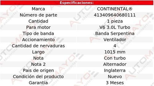 Banda Acc 1015 Mm Ventilador 300zx V6 3.0l Nissan 90-95 Foto 8