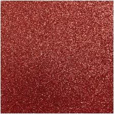 Placa Cartolina Eva Glitter Brilho Vermelho 48x40 C/3unid.