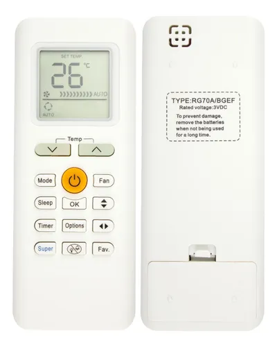 Segunda imagen para búsqueda de control remoto aire acondicionado midea