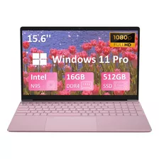 Auusda Laptop Intel Celeron N95 16gb Ram 512gb Ssd Pink