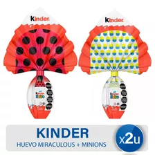 Huevo Kinder Minions + Huevo Miraculous X2 - Combo Pascuas