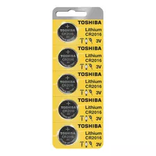 Pila Bateria Toshiba Cr2016 Pack De 5 Pilas 3v