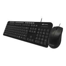 Kit Teclado E Mouse Usb Com Fio Kt-100bk C3 Tech Original Nf