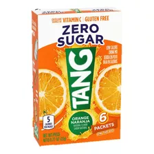 Saborizante En Polvo Tang Sin Azúcar 6 Sobres Naranja Import