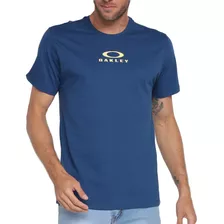 Camiseta Oakley Bark New Sm23 Masculina Dark Blue