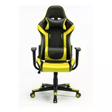 Silla Gamer Esports Sillon Butaca Pro Reclinable Oficina Pc Color Amarillo