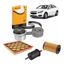 Kit Correia Cruze 1.8 16v 2014 Filtro Ar Oleo Combustivel