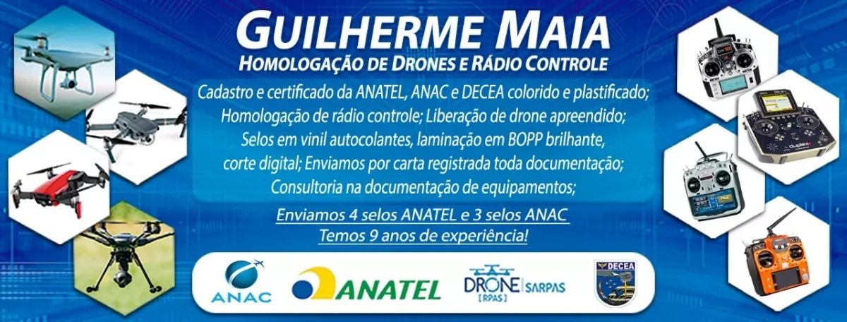 Homologação Completa Anatel Anac E Decea Para Drone Doc Plas