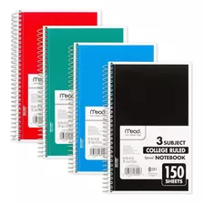 Cuaderno Esquela Mead Colegial Rayado 150 Hojas Espiral-1 Pz