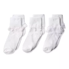 Jefferies Socks Paquete De 3 Calcetines De Encaje Para Ninas