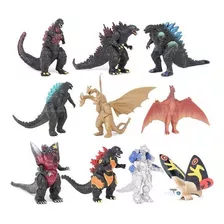 Godzilla Kaiju Rodan Miniatura Figura De Ação 10 Unidades