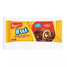 Bolinho Roll Sabor Chocolate C/15un 34g - Bauducco Kit 3 Cx