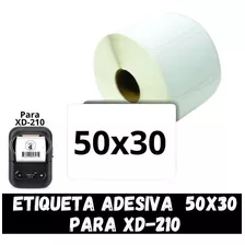 5 Rolo De Etiqueta Térmica Para Impressora Xd-210 - 50x30