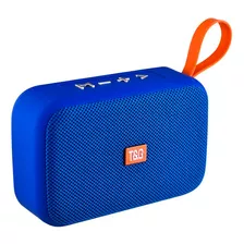 Caixa Portátil T&g Tg-506 Bluetooth E Pen Drive Cor Azul