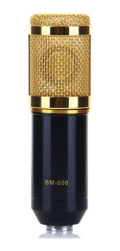 Micrófono Oem Bm-800 Condensador Omnidireccional Negro/dorado