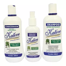 Shampoo Kit Kative Contra Caspa Calvície E Queda De Cabelos