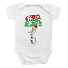 Body Roupa Bebê Presente Menino Menina Natal Boneco Neve