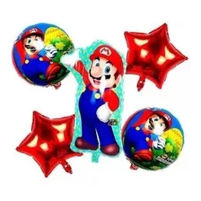 Mario Bros Decoración Cumpleaños Bombas Globos Niños Fiesta