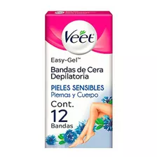 Veet Bandas Depilatorias Corporales Cera Fría 12 Pz