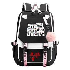 Mochila Con Puerto De Carga Usb-stranger Things