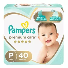 Fralda Pampers Premium Care Mega Tamanho P Com 40 Unidades