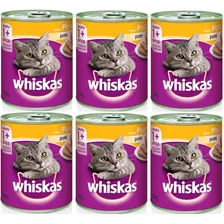 Pate Gato Whiskas Adulto Pollo 340g ( Pack 6un. )