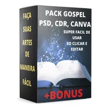 Pack +2000 Artes Editáveis Gospel E Igrejas Canva, Psd E Cd