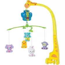 Móbile Musical De Girafa E Animais Para Bebês Buba Baby