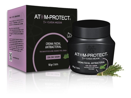 Crema Atom Protect Facial Antibacterial X 80 Ml