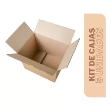 Cajas Mudanza Resistentes 40x30x30 / Pack 5 Cajas 
