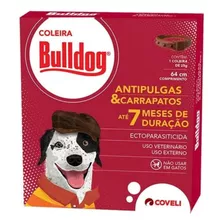 Bulldog Coleira Cães Anti Pulgas Carrapatos 07 Meses Duração