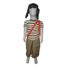 Fantasia Traje Roupa Infantil Do Chaves Com Gorro Turma!!