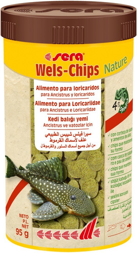 Alimento  Sera Wels Chips Peces De Fondo 250 Ml, 95gr