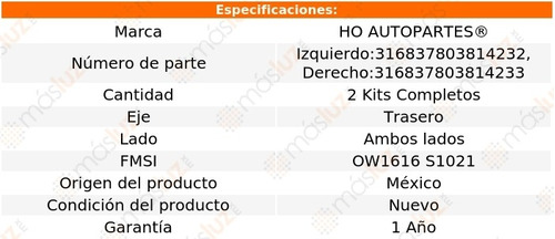 2 Sets Herrajes Tambor Tras Para Hyundai Elantra 15/20 Ho Foto 2