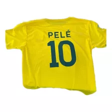 Camiseta De Futbol Brasil Pele 10