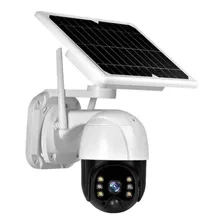 Cámara De Seguridad Solar Ip Wifi Ptz 360° Para Exteriores 