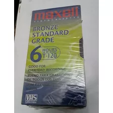 Lote 4 Fitas Vhs-maxell Bronze Standard Novas E Lacradas)