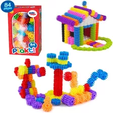 Brinquedo Montar Plakt Engrenagem Educativo Criativo 84 Pcs