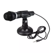 Micrófono Mini Dinámico Con Cable Negro