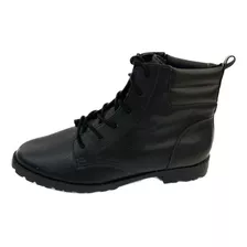 Bota Anacapri Coturno Preto Em Couro Original