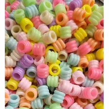 Miçangão Plástico P/ Tererê - Candy Color 8mm - 300 Pçs