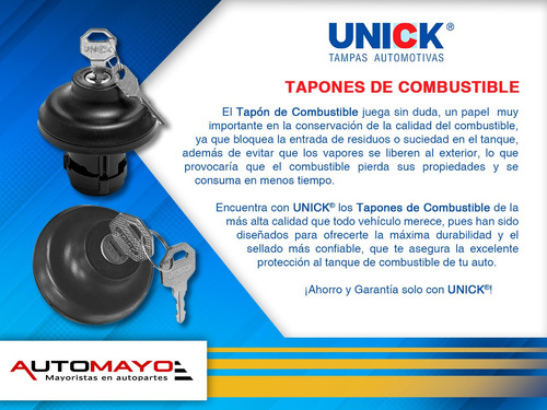 1- Tapn Gasolina C/llave Unick Peugeot 407 2004-2008 Foto 5