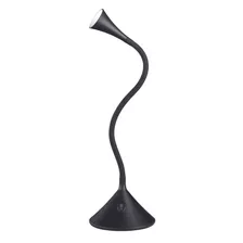 Lámpara De Escritorio Led Cobra Luz Cálida Negro