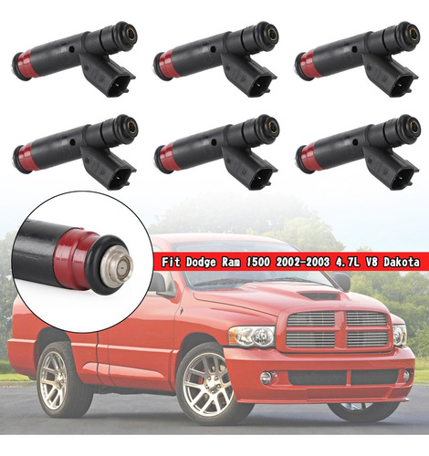 8 Inyectores De Combustible Para Dodge Ram 1500 4.7l V8 Dako Foto 4